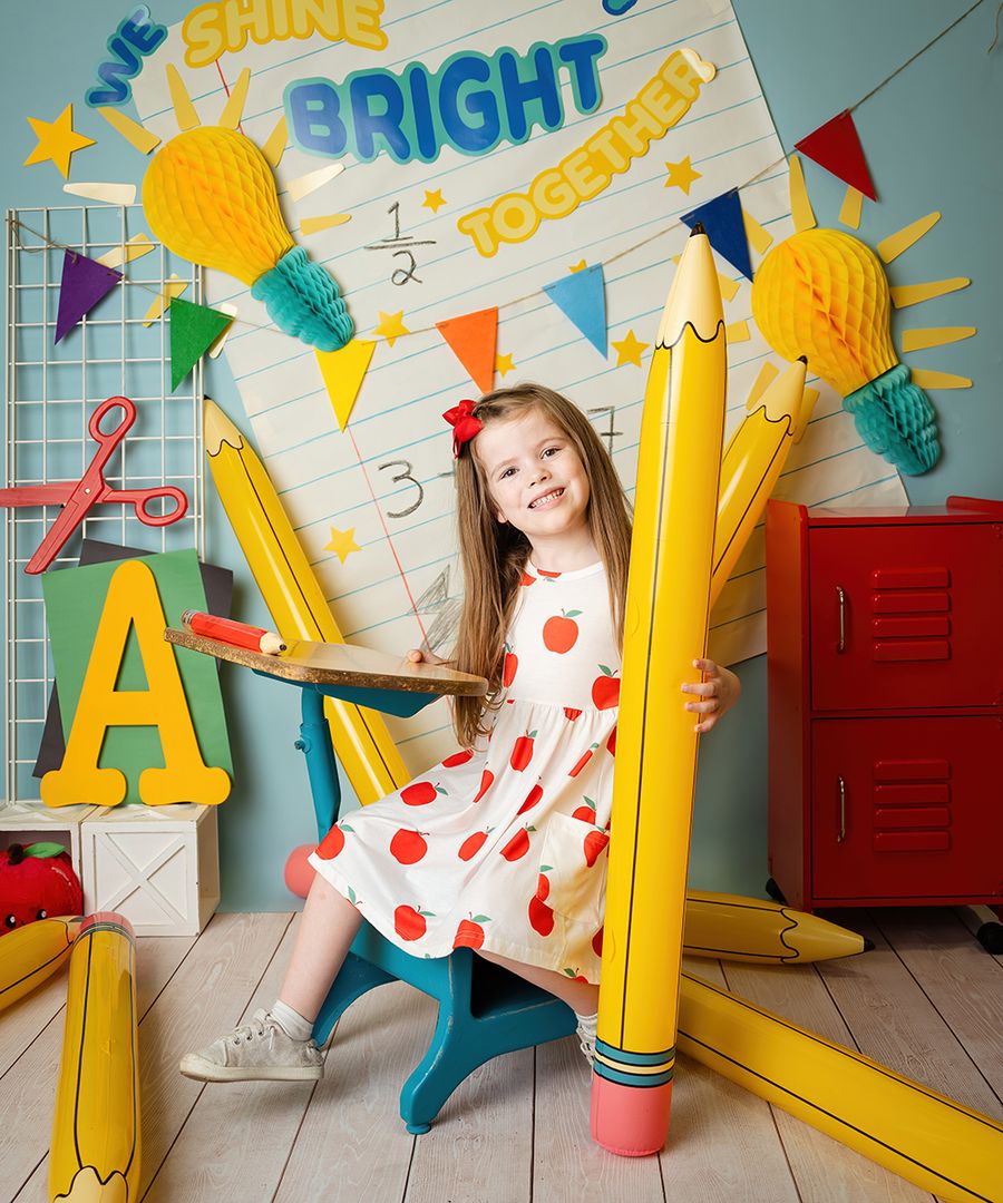 Back to School themed portrait