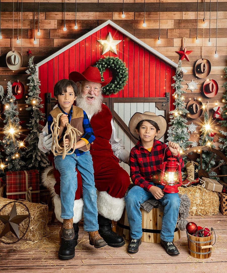 Cowboy Santa portrait