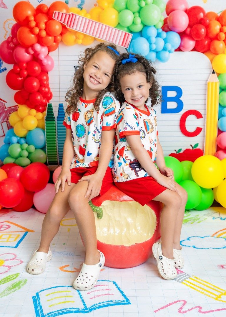 First Day of School themed portrait